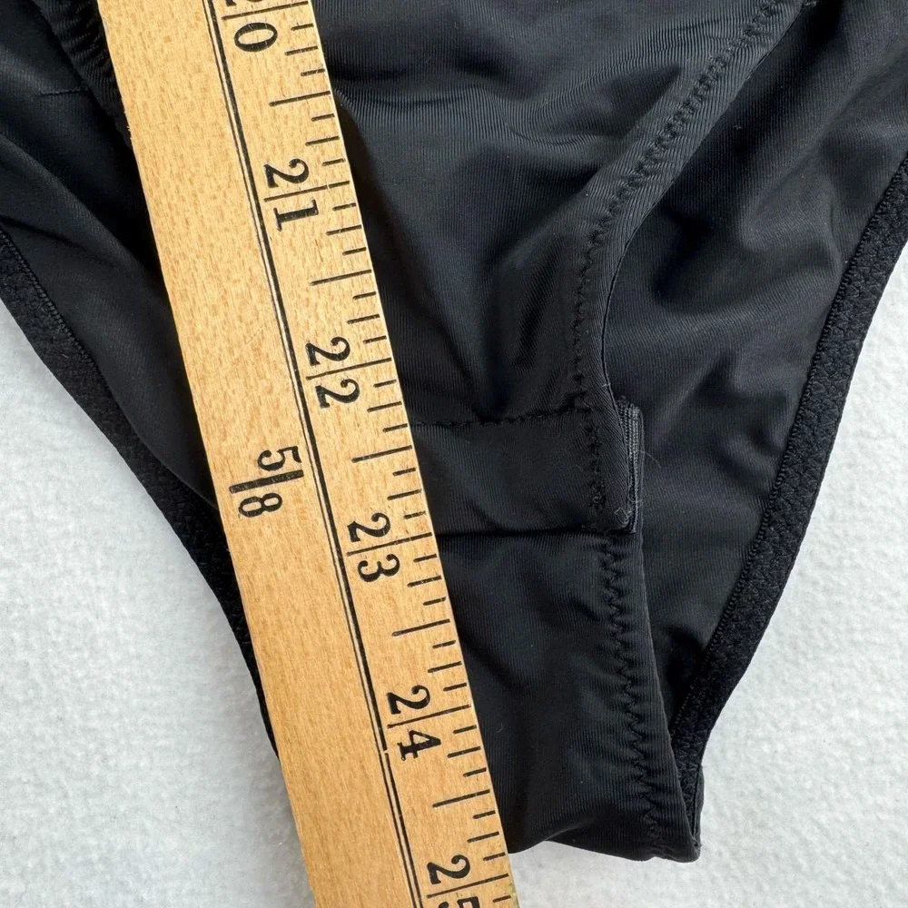 Anthropologie‎ Womens Black Cutout Strappy One Piece Bodysuit Swimsuit XS - Picture 7 of 7